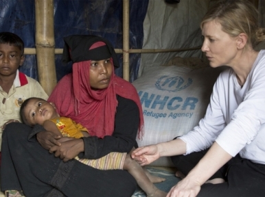 UN agency envoy Cate Blanchett warns of ‘race against time’ as Rohingya refugee camps brace for monsoon rains